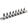 Jeu de 8 douilles tournevis 1/4'' empreinte Torx® sur rack SAM OUTILLAGE RT-J8R photo du produit