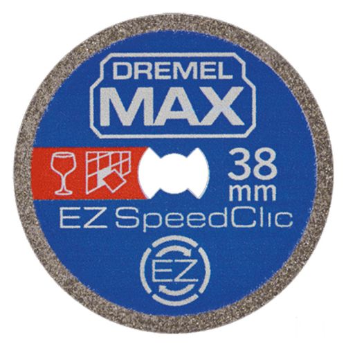 Disque à tronçonner DREMEL MAX S545 diamant EZ SPEEDCLIC D38 mm DREMEL 2615S545DM photo du produit Principale L