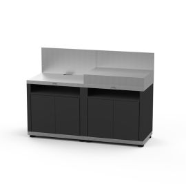 Cuisine 2 éléments avec crédences duo Le Marquier - MC802ECD pas cher Principale M