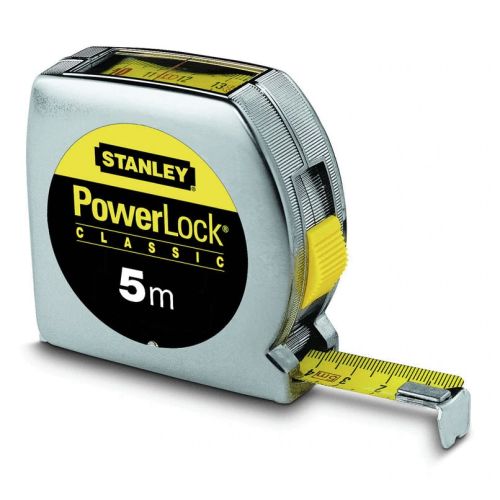 Mètre ruban Powerlock 5mx19mm lecture directe - STANLEY - 0-33-932 pas cher