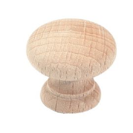 Bouton Cadap pour porte de meuble en hêtre brut photo du produit Principale M