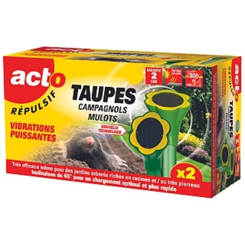 Répulsif vibrations pour les taupes et campagnols photovoltaïque ACTO REPULSIF RUST4 photo du produit