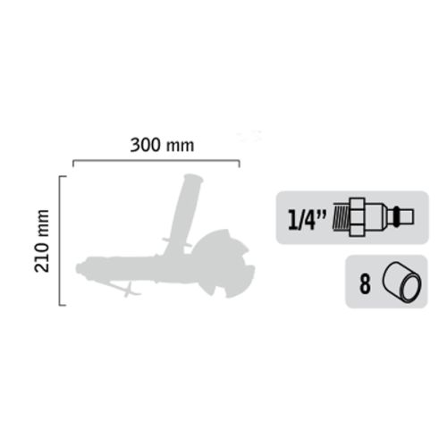 Décapeuse pneumatique 23mm - GENERAL PNEUMATIC - GP3150 pas cher Secondaire 1 L