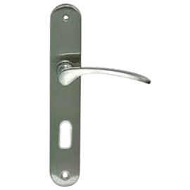 Ensemble de poign&eacute;e cl&eacute; L SARA laiton nickel&eacute; mat - CADAP - 001591/19BF pas cher Principale M