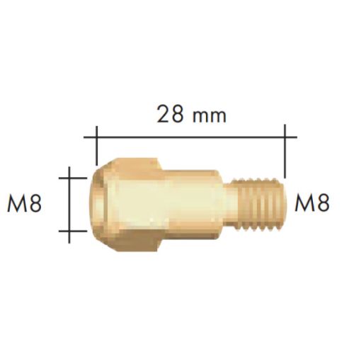 Support tube contact M8 MB 36/ ASP 36 - 142.0020 pas cher Secondaire 1 L