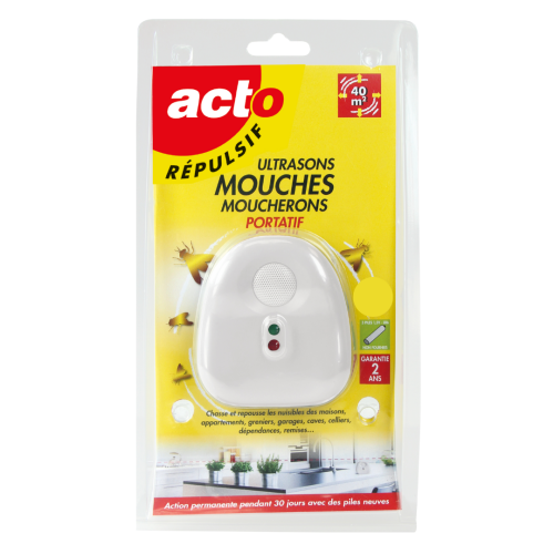 Répulsif ultrasons pour les mouches et moucherons portable ACTO REPULSIF RUSMO2 photo du produit