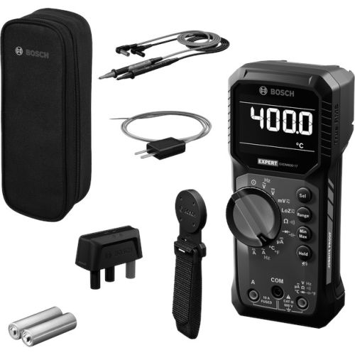 Multimètre numérique EXDM600-17 + 2 piles 1,5V LR6 (AA) - BOSCH EXPERT - 0601077200 pas cher