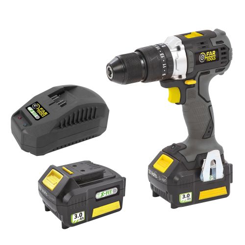 Perceuse percussion visseuse 18 V X-FIT XFB-IMPACT 2 Brushless + 2 batteries 3 Ah Li-ion + chargeur + coffret FARTOOLS 216010 photo du produit Secondaire 5 L