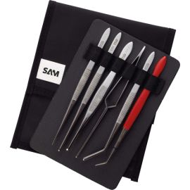 Trousse de 6 brucelles Sam Outillage - 365-TR6A pas cher Principale M