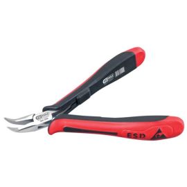 Pince à becs Ks Tools coudés lisses ESD 130 mm - 500.7066 photo du produit Principale M