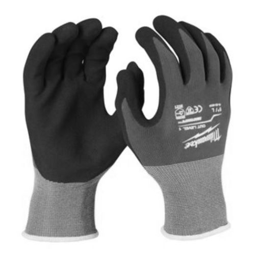 Gants tricoté anti-coupure niveau 1 Cut A GLoves enduction nitrile TL/9 - MILWAUKEE TOOL - 4932471417 pas cher