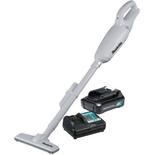 Aspirateur 12 V Li-Ion CXT + batterie 1,5 Ah + chargeur en boîte carton MAKITA CL106FDWYW photo du produit
