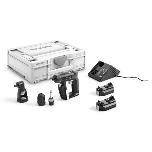 Perceuse-visseuse 10,8V CXS Li 2,6-Set + 2 batteries 2,6Ah + chargeur + coffret SYSTAINER T-LOC - FESTOOL - 564532 pas cher