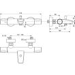 Mitigeur bain-douche OLYOS apparent 315x80 mm 20 l/min (3 bar) PORCHER D0491AA photo du produit Secondaire 3 S
