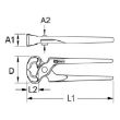 Tenaille russe 9'' 220 mm KS TOOLS 116.1405 photo du produit Secondaire 1 S