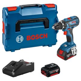 Perceuse-visseuse 18V GSR 18V-28 + 2 batteries 4Ah + chargeur + L-BOXX - BOSCH - 060186610H pas cher Principale M