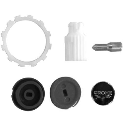 Kit de fixations chromé pour croisillon treflor - GROHE - 45123-000 pas cher Principale L