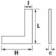 Equerres simples à 90° 100x70mm précision classe 1 - SAM OUTILLAGE - E11-100 pas cher Secondaire 1 S