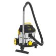 Aspirateur eaux et poussières 1400 W NET-UP20IC cuve inox 20 l avec accessoires FARTOOLS 101027 photo du produit