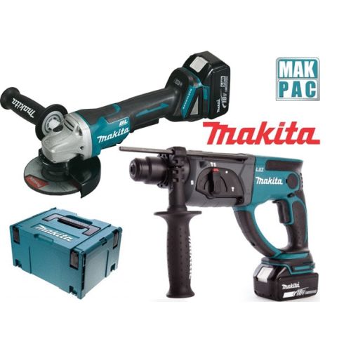 Pack 18 V 2 Outils Makita 2x5Ah (DGA504+DHR202) LOT0151 MAKPAC photo du produit