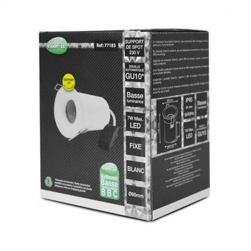 Support plafond BBC rond blanc avec douille automatique D 85 mm MIIDEX LIGHTING 77183 photo du produit Secondaire 7 L