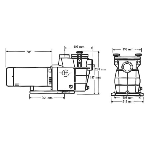 Pompe standard 3/4cv monophasé - SUPERPOOL - HAY-100-0402 pas cher Secondaire 1 L