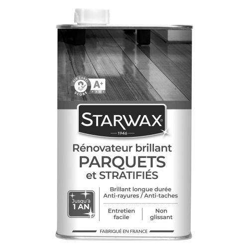 Rénovateur brillant protecteur des parquets cire vitrifié 1L - STARWAX - 993 pas cher