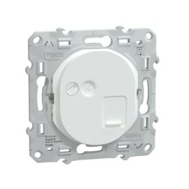 Mécanisme prise RJ45 OVALIS Schneider catégorie 6 STP grade 3 blanc - S320476 photo du produit Principale M