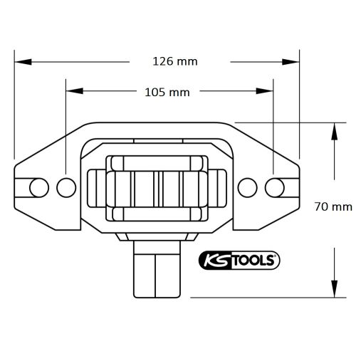Entraîneur de volant moteur Iveco KS TOOLS 460.5610 photo du produit Secondaire 1 L