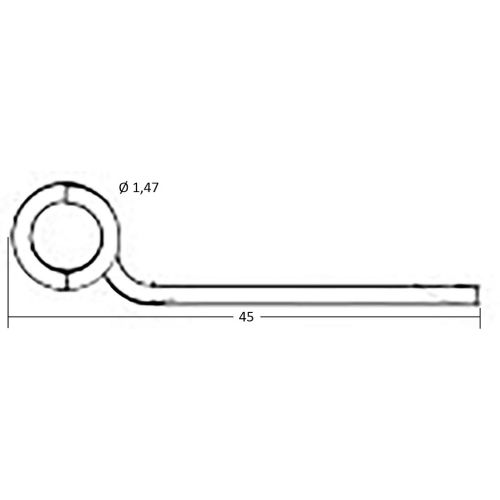 Sachet de 5 clips spécifiques inox porte-outils FME pour pinces, couteaux - SAM OUTILLAGE - CLIP-25-FME pas cher Secondaire 1 L