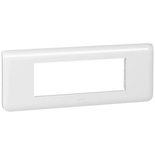 Plaque de finition Blanc MOSAIC horizontale blanc 6 modules - LEGRAND - 078816 pas cher Principale L