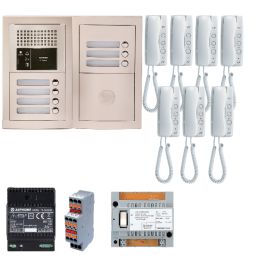 Pack audio Aiphone 7 poste complet blanc - 200378 photo du produit Principale M