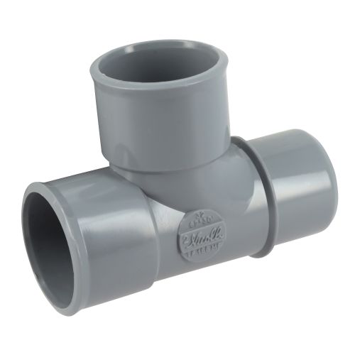 Té pied de biche simple D 40/32 mm mâle-femelle à 87°30 NICOLL TH288MF pas cher