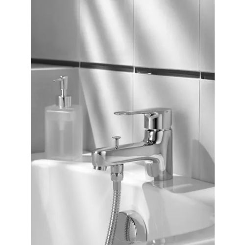 Mitigeur bain-douche JULY 1 trou en métal - JACOB DELAFON - E16044-4-CP pas cher Secondaire 2 L