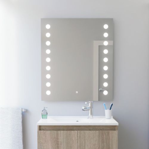 Miroir salle de bain STARLED lumière blanche 70x80cm - CUISIBANE - S02STARLED70 pas cher Secondaire 3 L