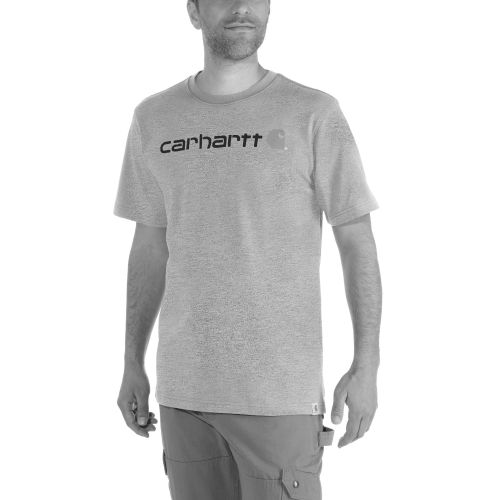 T-shirt manches courtes CORE LOGO TL gris - CARHARTT - S1103361034L pas cher Secondaire 1 L
