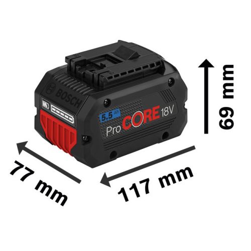 Pack de 4 batteries 18V Procore 5,5Ah en coffret L-BOXX - BOSCH - 1600A02A2U pas cher Secondaire 4 L