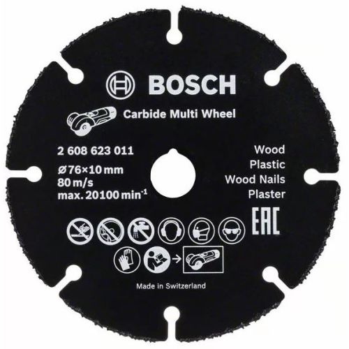 Disque à tronçonner D.76mm Carbide Multi Wheel BOSCH 2608623011 photo du produit