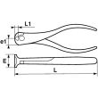 Pince coupante en bout isolée 1000V polie vernie - SAM OUTILLAGE - 230-16TI pas cher Secondaire 1 S