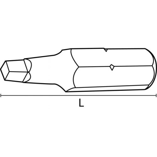Embout carr&eacute; acier N 3/25mm - ACTON - 360303/25 pas cher Secondaire 1 L