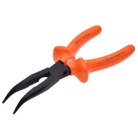 Pince à bec Ks Tools demi-rond coudé à 45° isolée 185 mm - 112.1292 photo du produit Principale M