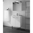 Demi-colonne de salle de bain ANGELO L35 x H107 cm blanc brillant - NEOVA - A2358589 pas cher Secondaire 3 S