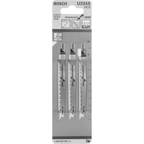Lame de scie sauteuse U 234 X Progressor for Wood - BOSCH - 2608633525 pas cher Secondaire 3 L