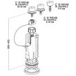 Mécanisme WC double volume économiseur à câble universel NICOLL 0702116 photo du produit Secondaire 1 S