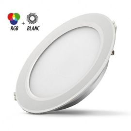 Spot LED RIGEL fixe Miidex Lighting 12 W 4 zones RGB + blanc avec alimentation électronique - 76485 photo du produit Principale M