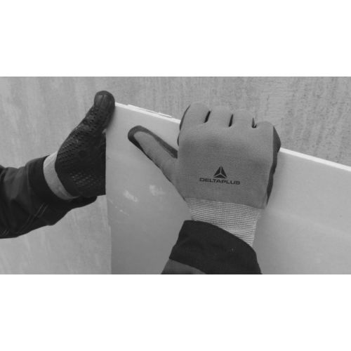 Gants tricot polyamide Spandex enduit paume nitrile/polyuréthane T8 - DELTA PLUS - VE726NO08 pas cher Secondaire 2 L