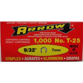 Agrafe T25 Arrow 7 mm boîte de 1000 - 25932 photo du produit Principale M