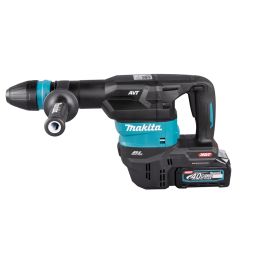 Marteau piqueur 40V max SDS-Max XGT Makita HM001GM201 + 2 batteries 4 Ah + chargeur en boîte en plastique photo du produit Principale M