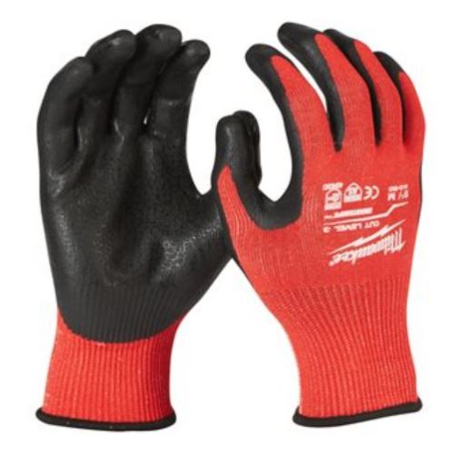 Gants tricoté anti-coupure niveau 3 Cut C Gloves  enduction nitrile TL/9 MILWAUKEE 4932471421 photo du produit