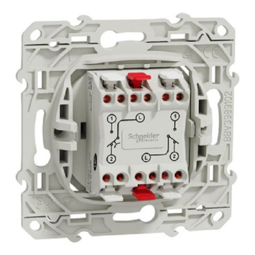 Va-et-vient + poussoir ODACE blanc 10 A SCHNEIDER S520285 photo du produit Secondaire 2 L